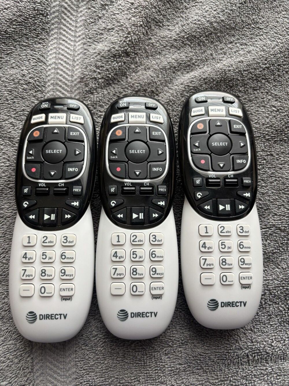 DIRECTV RC73 IR/RF Remote Control - 3 Pack all work needs batteries